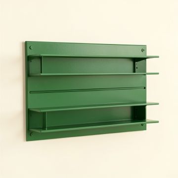 Cliff Canyon Empty Wall-Mounted Tool Organizer Panel - Green (synthetic illustration; no displayed measurements)
