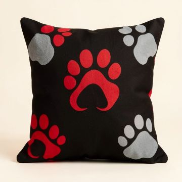 Leo Paw Print Zodiac Dogs Pillow Cover (synthetic illustration; no displayed measurements)