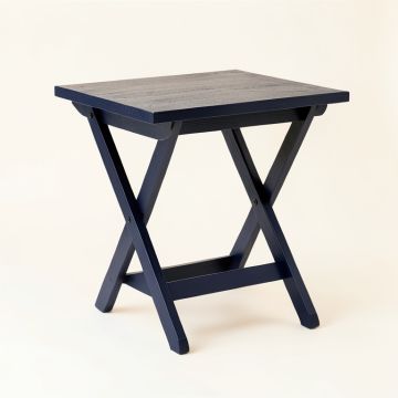 Spruce Branch Compact Balcony Table - Navy (synthetic illustration; no displayed measurements)