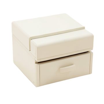 Jewelry Organizer With Bracelet Rod ( Farmhouse White )