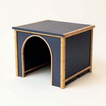 Juniper Branch Empty Furniture-Style Litter Enclosure - Navy (synthetic illustration; no displayed measurements)