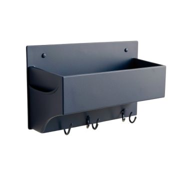 Slate Crossing Wall-Mounted Entryway Organizer Shelf - Navy