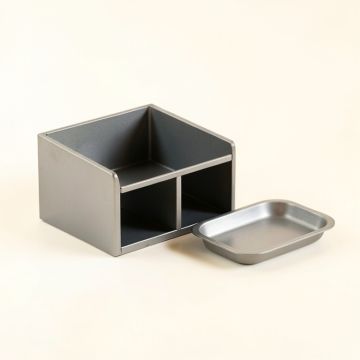 Moss Branch Empty Coffee-Station Organizer - Gray (synthetic illustration; no displayed measurements)