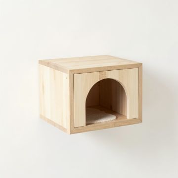 Ash Branch Wall-Mounted Cat Perch - Ivory (synthetic illustration; no displayed measurements)