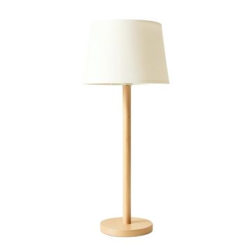 Wren Bridge Floor Lamp With A Plain Fabric Shade - Ivory