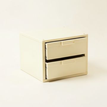 Dawn Crest Small-Parts Storage Drawer Cabinet - Ivory (synthetic illustration; no displayed measurements)