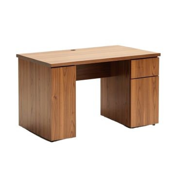 Reed Mid-Century Modern 2-Drawer Multicolor Wood Computer Desk