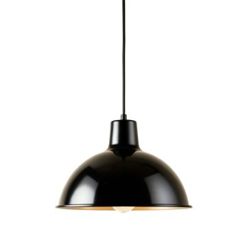 Hazel Branch Pendant Light Suspended From One Plain Cable - Black