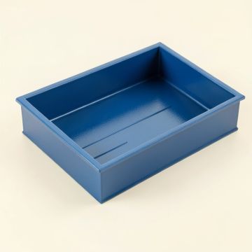 Birch Bridge Empty Under-Desk Cable Tray - Blue (synthetic illustration; no displayed measurements)