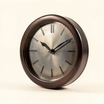 Cyndra Oversized Industrial Loft Metal 30 '' Wall Clock (synthetic illustration; no displayed measurements)