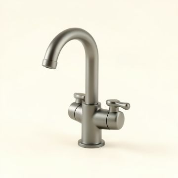 Rv Mobile Home Double Handle Kitchen Faucet (synthetic illustration; no displayed measurements)