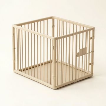 Shore Branch Empty Furniture-Style Pet Crate - Beige (synthetic illustration; no displayed measurements)