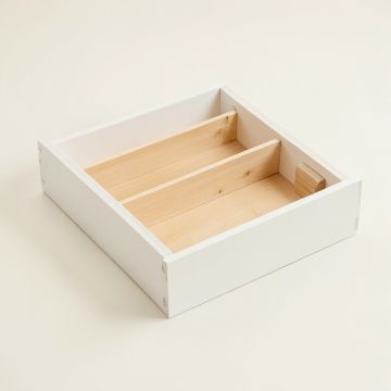Briar Bluff Empty Pantry Drawer Organizer Insert - White (synthetic illustration; no displayed measurements)