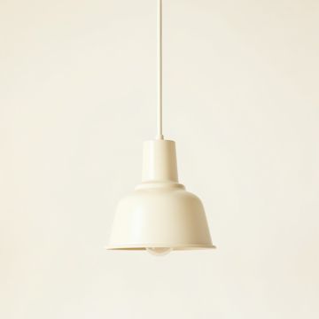 Ash Brook Pendant Light Suspended From One Plain Cable - Ivory (synthetic illustration; no displayed measurements)