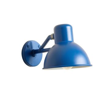 Meadow Crossing Wall Sconce Mounted On A Plain Wall - Blue