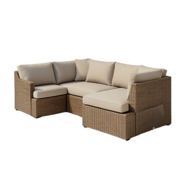 Gin 112.4 '' Wide Reversible Patio Sectional With Cushions