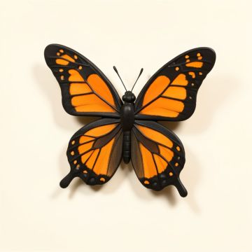 Stadtfeld Butterfly Monarch 3D Wall Décor (synthetic illustration; no displayed measurements)