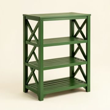 Field Bluff Empty Seed-Starting Shelving Unit Without Lights - Green (synthetic illustration; no displayed measurements)