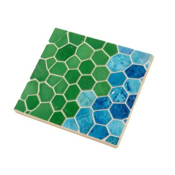 4 '' X 4 '' Porcelain Honeycomb Mosaic Tile
