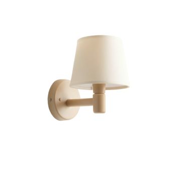 Field Bridge Wall Sconce Mounted On A Plain Wall - Beige
