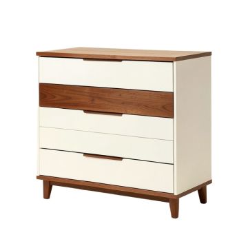 Crandon Mid-Century Modern Two-Tone Wood 6 Drawer Dresser