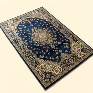 Varian Oriental Navy Area Rug (synthetic illustration; no displayed measurements)
