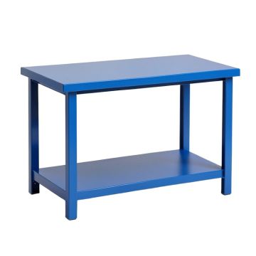Aspen Crest Empty Workshop Workbench - Blue (synthetic illustration; no displayed measurements)