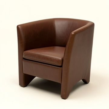 Mercado Leather Upholstered Side Chair (synthetic illustration; no displayed measurements)