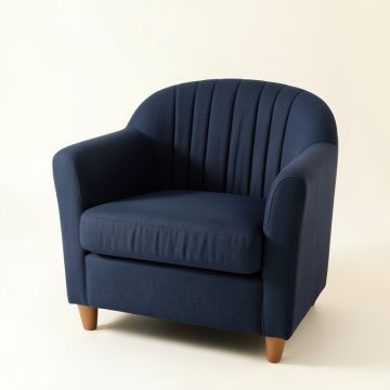 Cove Crossing Upholstered Armchair - Navy (synthetic illustration; no displayed measurements)