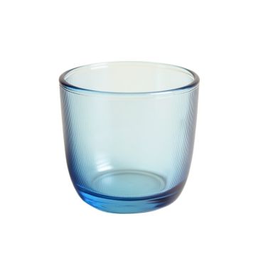 Dune Bend Empty Candle Holder - Blue