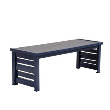 Glen Crossing Narrow Outdoor Storage Bench - Navy