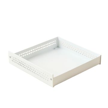 Oak Bluff Empty Under-Desk Cable Tray - White (synthetic illustration; no displayed measurements)