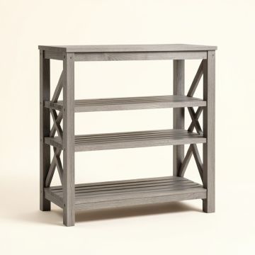 Briar Branch Empty Seed-Starting Shelving Unit Without Lights - Gray (synthetic illustration; no displayed measurements)