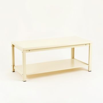 River Crossing Narrow Outdoor Storage Bench - Cream (synthetic illustration; no displayed measurements)