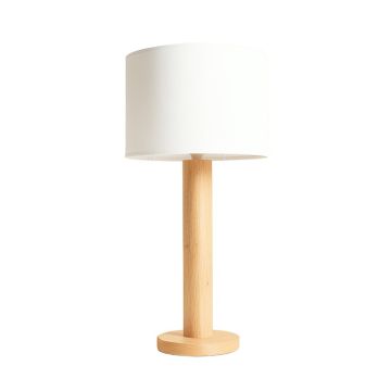 Meadow Branch Floor Lamp With A Plain Fabric Shade - White (synthetic illustration; no displayed measurements)