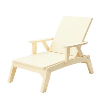 Clay Brook Outdoor Lounge Chair - Cream