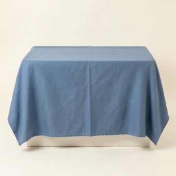 Olive Branch Flat Bed Sheet - Blue (synthetic illustration; no displayed measurements)