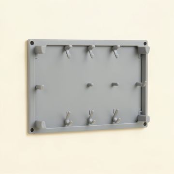 Cedar Dale Empty Wall-Mounted Tool Organizer Panel - Gray (synthetic illustration; no displayed measurements)