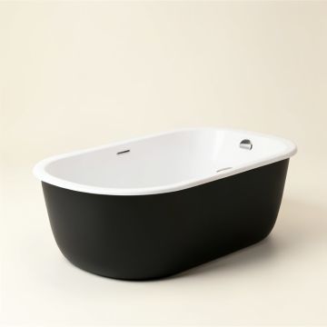 Mermaid 60 '' X 30 '' Freestanding Soaking Acrylic Bathtub (synthetic illustration; no displayed measurements)