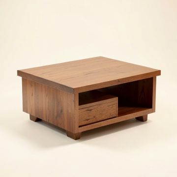 Audley Solid Wood Coffee Table With Storage (synthetic illustration; no displayed measurements)