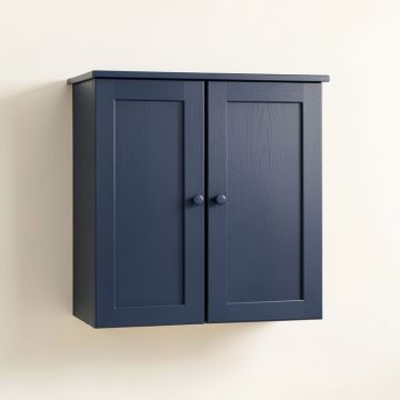 Alder Edge Wall-Mounted Laundry Cabinet - Navy (synthetic illustration; no displayed measurements)