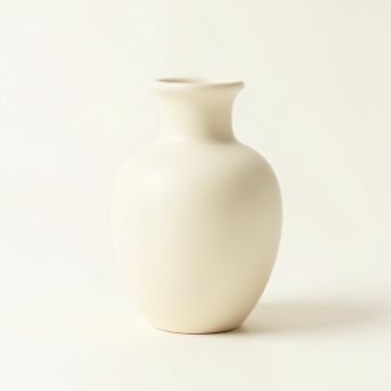 Harbor Branch Empty Decorative Vase - Ivory (synthetic illustration; no displayed measurements)