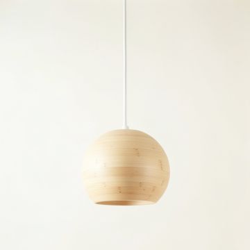 Pine Arc Pendant Light Suspended From One Plain Cable - Ivory (synthetic illustration; no displayed measurements)