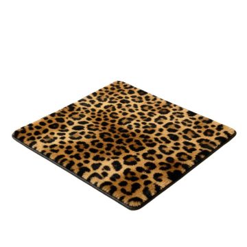 Animal Print Tufted Wool Brown/Black Area Rug