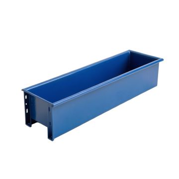 Spruce Bluff Empty Railing Planter With Integral Brackets - Blue