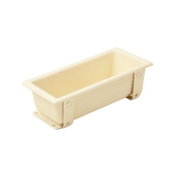 Cove Bluff Empty Railing Planter With Integral Brackets - Ivory