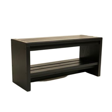 Reed Branch Shoe Storage Bench - Black