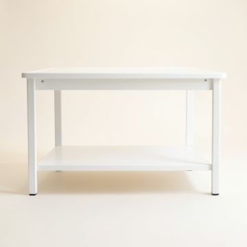 Pine Dell Empty Workshop Workbench - White (synthetic illustration; no displayed measurements)