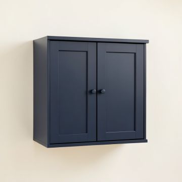 Juniper Edge Wall-Mounted Entry Cabinet - Navy (synthetic illustration; no displayed measurements)