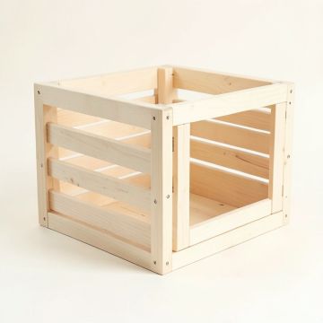Birch Canyon Empty Furniture-Style Pet Crate - Ivory (synthetic illustration; no displayed measurements)